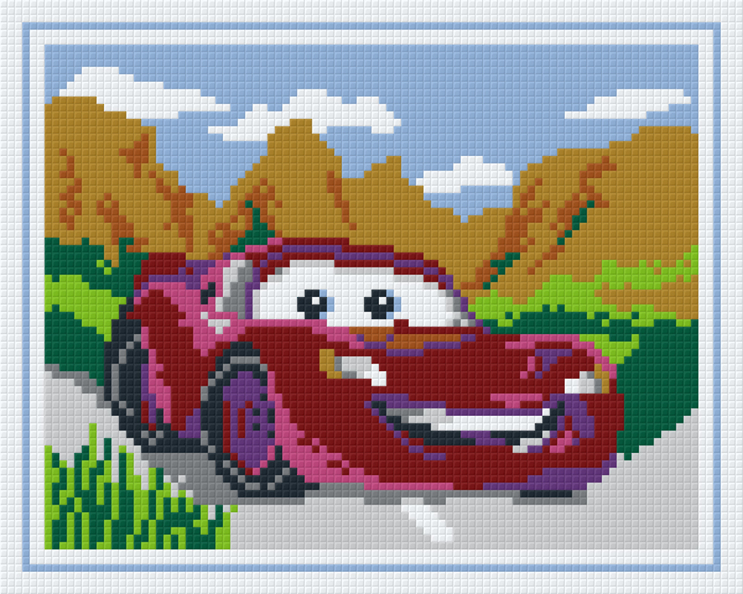 Bobby Car Four [4] Baseplate PixelHobby Mini-mosaic Art Kit image 0